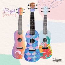 Load image into Gallery viewer, LIMITED EDITION: Pastel Dreams Premium Travel Ukuleles - Wagas Ukes