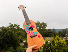 Load image into Gallery viewer, LIMITED EDITION: Flower Blossom Premium Travel Ukulele - Wagas Ukes