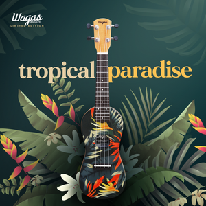 LIMITED EDITION: Tropical Paradise Premium Travel Ukuleles - Wagas Ukes